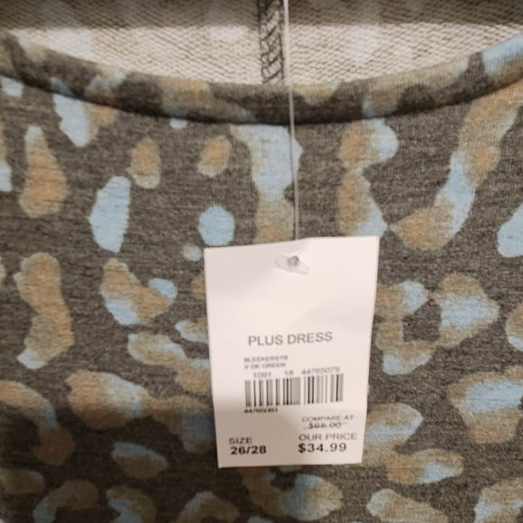 Cato Leopard Print Midi Dress - Brown and Blue - Picture 3 of 7